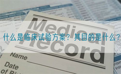 什么是臨床試驗方案？其目的是什么？(圖1)