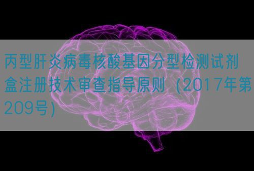 丙型肝炎病毒核酸基因分型檢測試劑盒注冊技術(shù)審查指導(dǎo)原則（2017年第209號(hào)）(圖1)